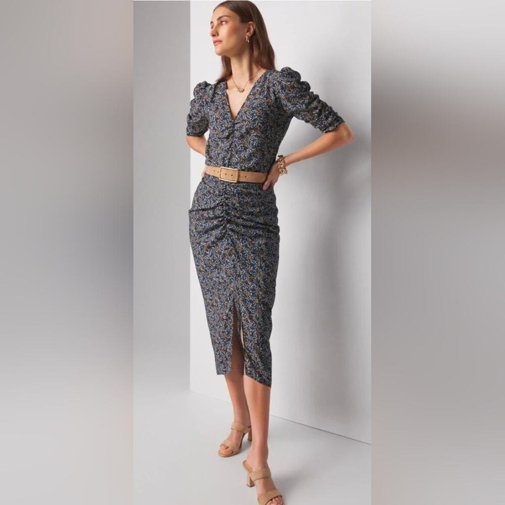 White House Black Market Draped Floral Set